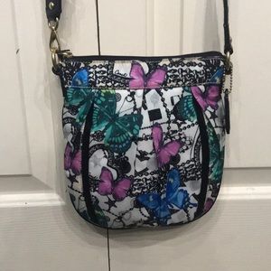 Butterfly Coach Crossbody Bag